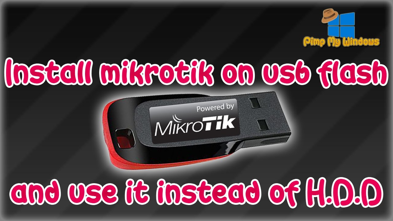 install mikrotik from usb stick